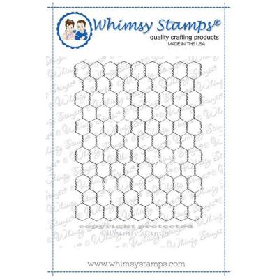 Whimsy Stamps DoveArt Rubber Cling Stamp - Wire Background